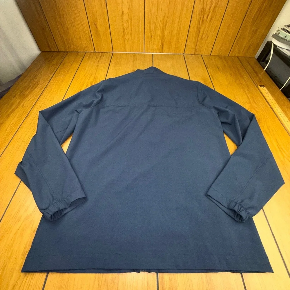TravisMathew Blue Full Zip Golf Jacket Mock Neck‎ Performance Outerwear Size M